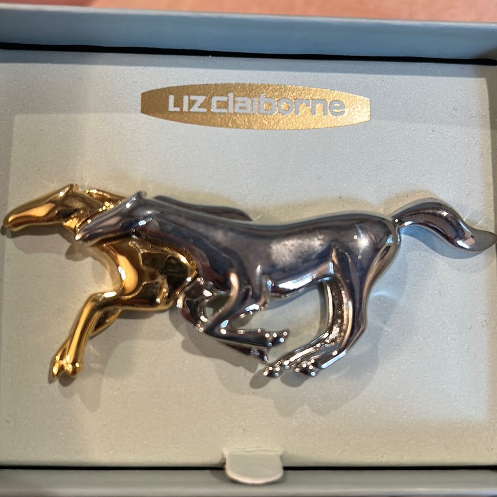 Vintage Liz Claiborne Crazy Horse Pin